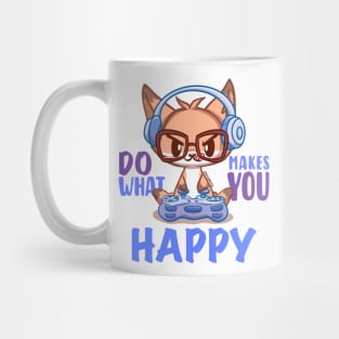 Cute Fox GAMER Do What Makes You Happy Mug